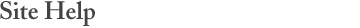 Header: Site Help