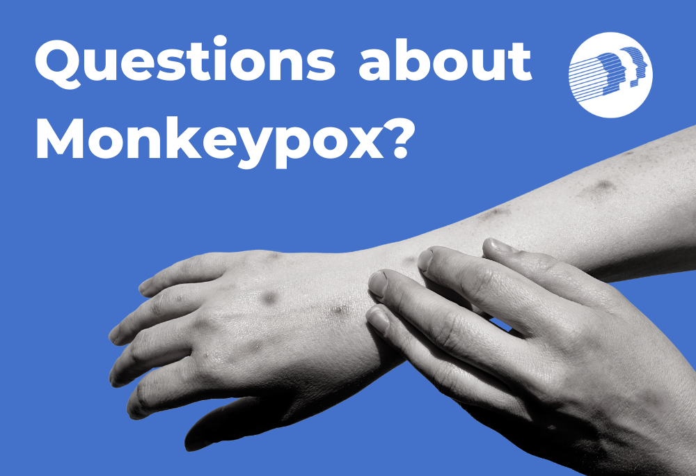 Image: Text reading Questions about monkeypox