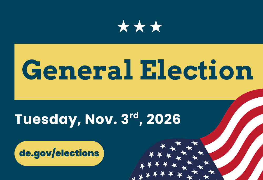 General Election Early Voting notice with a Ballot box.