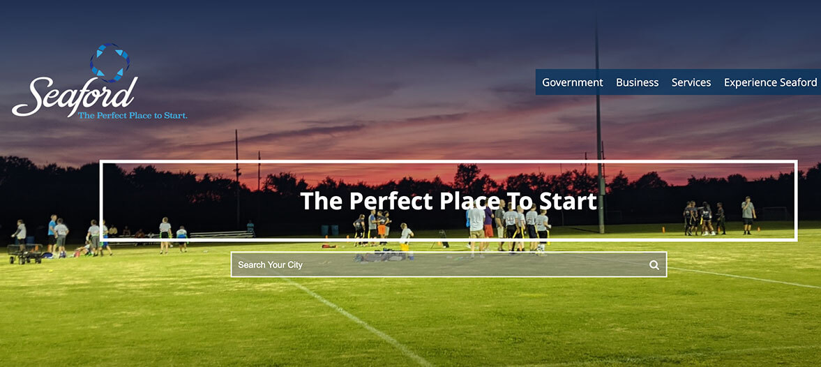 An evening football game captured on a beautiful fall night in Seaford.